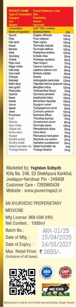 Diabecare UNANI Diabecare Powder